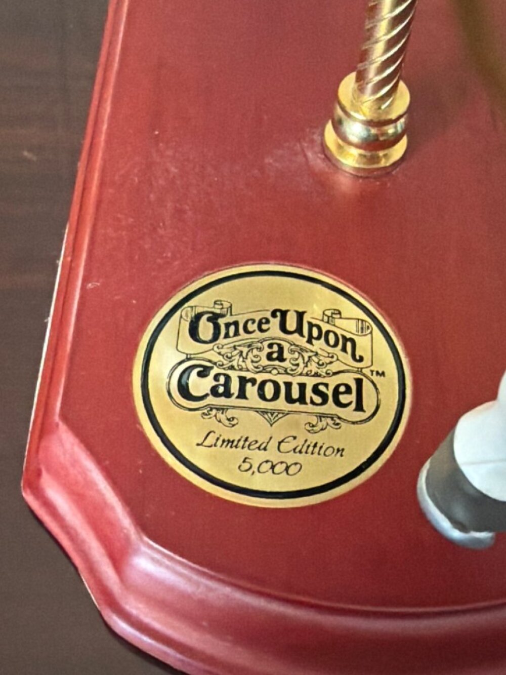 Sheldon Vaughn Garden Rose Once Upon a Carousel Horse Carlton Cards LE 5000 - Picture 4 of 16